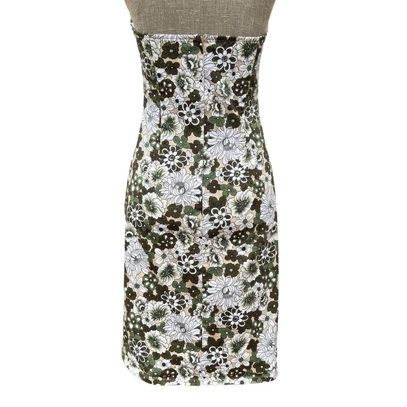 Vintage Floral Print Strapless Mini Dress - Picture 2 of 13